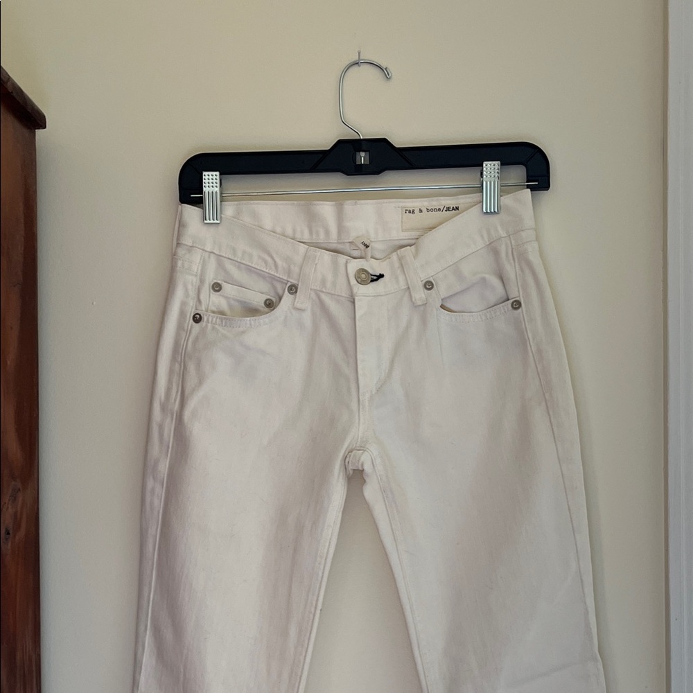Rag & Bone NWT Cream Denim Jeans 25